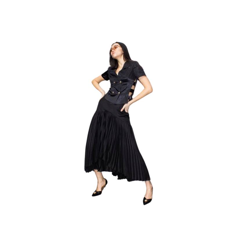 Maryanne Black Pleated Skirt