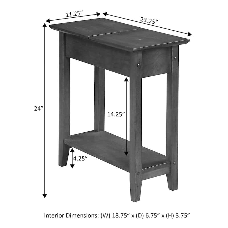 Compact End Table with Built In Magazine Rack, C Frame Design for Easy Sofa Placement and Convenient Living Room Use - 23