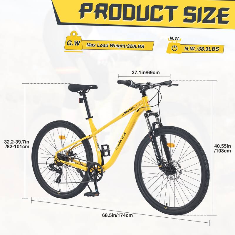 27.5 Inch Wheels 8 Speed Mountain Bike
