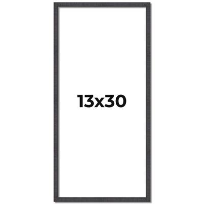 13x30 Frame Brown Solid Wood Picture Frame - Complete Modern Photo