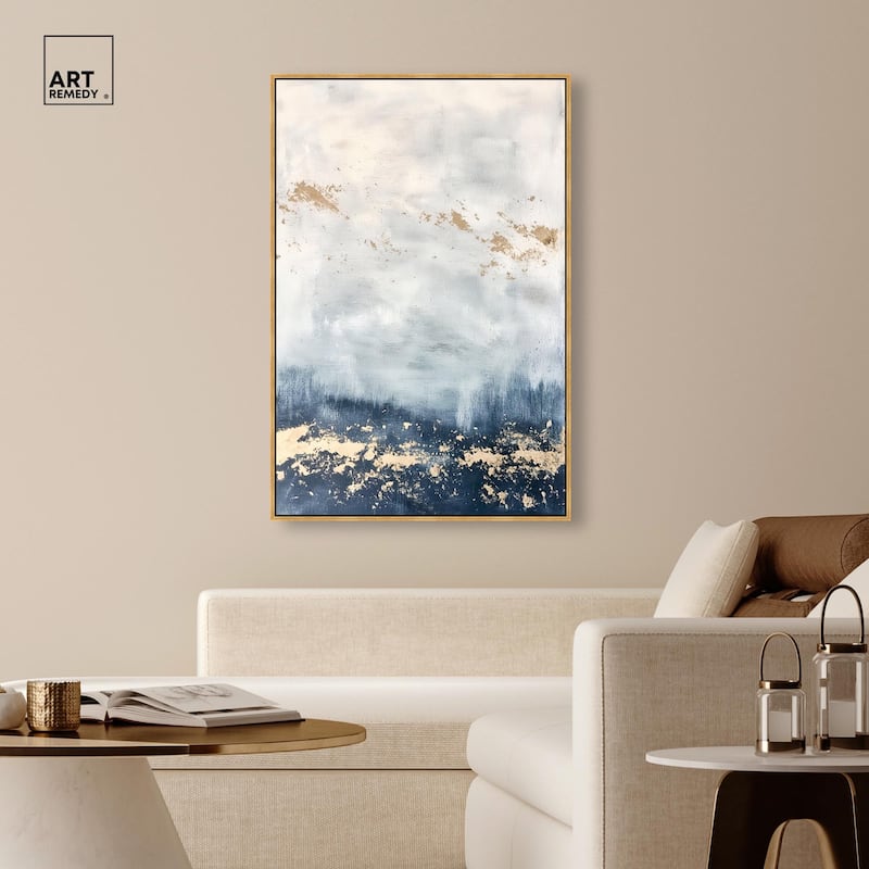 Ocean's Gold Hues II Canvas by Art Remedy