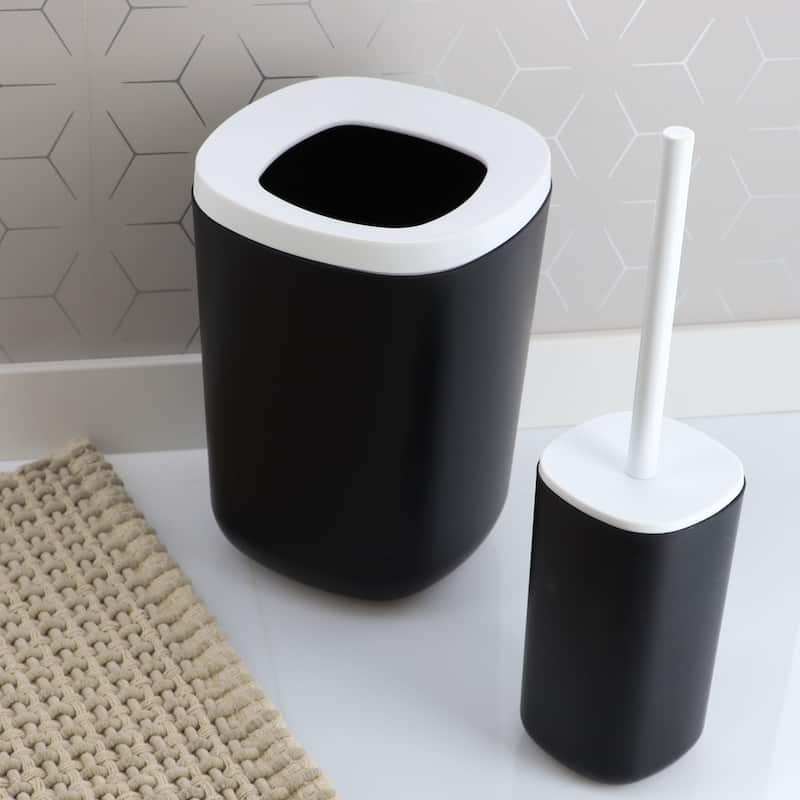 6-Piece Bathroom Accessories Set Modern Design - N/A