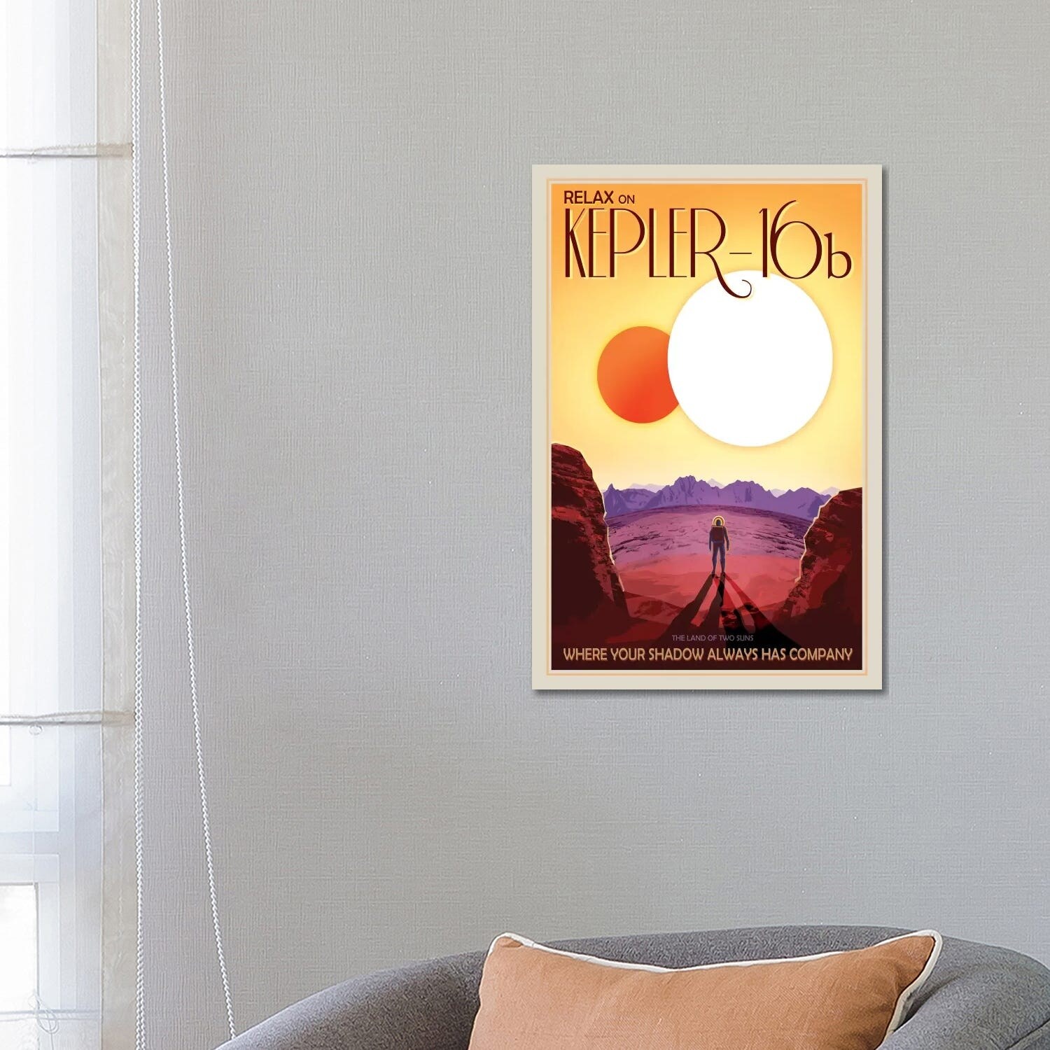 Icanvas Kepler 16b By Nasa Canvas Print Overstock 15437575