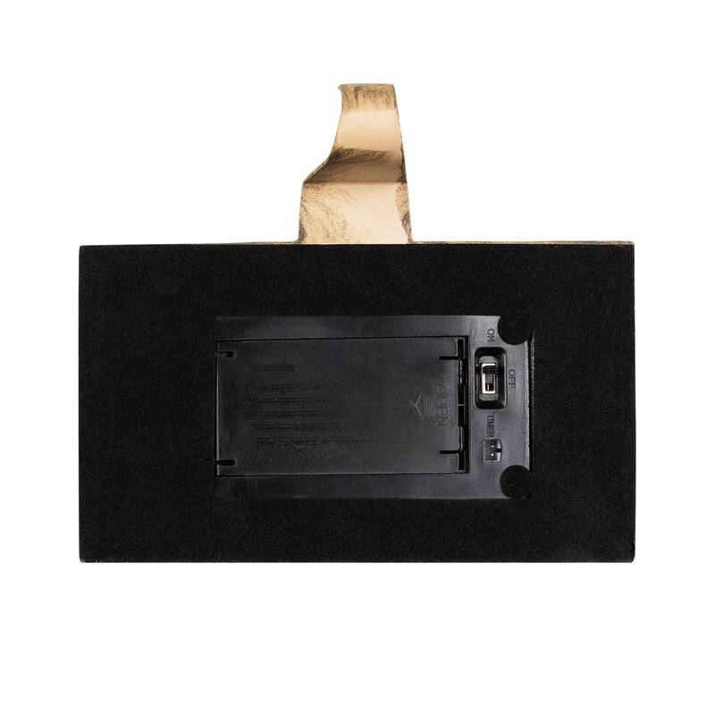 Set of 2 LED Lighted Galvanized Barn Christmas Stocking Holders 5.5"