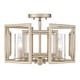preview thumbnail 5 of 9, Golden Lighting 6068-FM Marco 4 Light 16" Wide Semi-Flush Ceiling