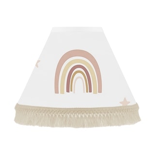 Boho Rainbow Collection Lamp Shade - Blush Pink Dusty Rose Gold Yellow Mauve Taupe Beige Tan Bohemian Celestial Vintage Sky