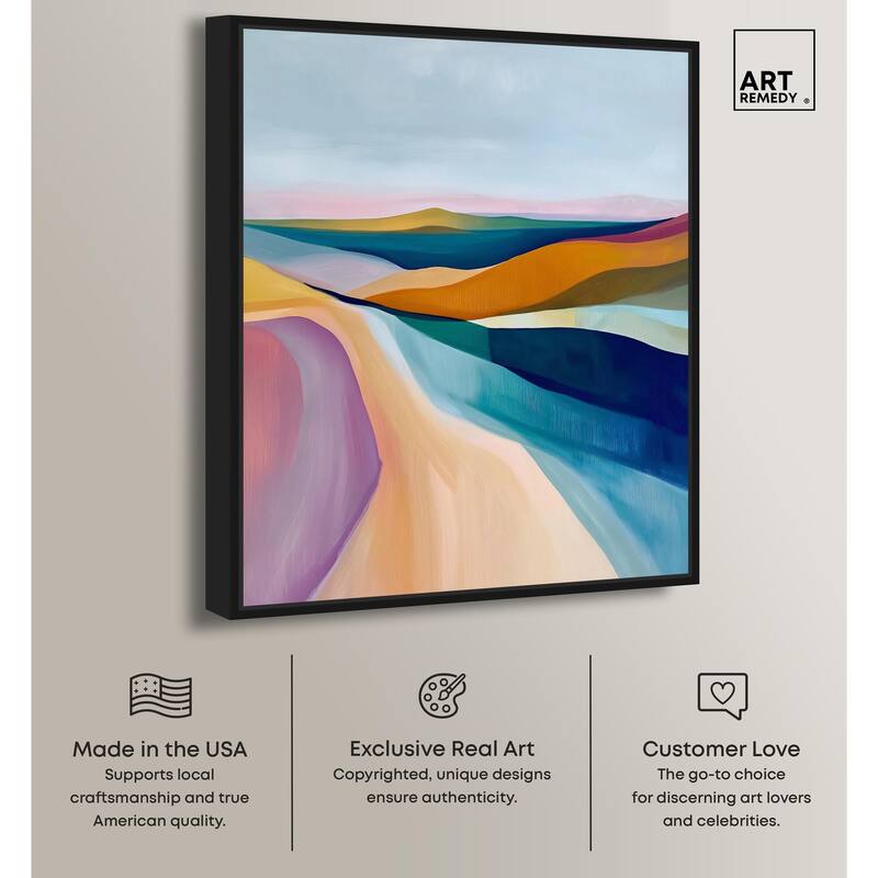 Colorful Dunes II Canvas by Art Remedy