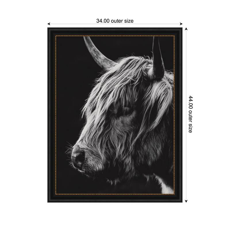 Kate and Laurel Scottish Highland Vertical by Crystal Lynn Collins Framed Wall Art Print