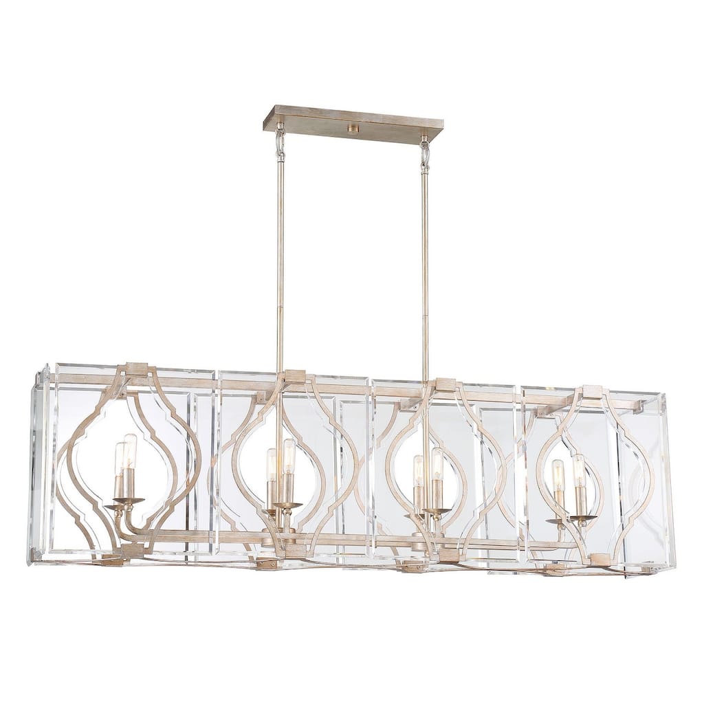 Metropolitan Brenton Cove 8 Light 50" Wide Taper Candle Linear