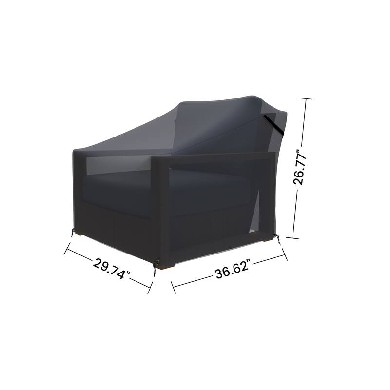 Forever Patio Outdoor Lounge Kauai Chair Cover - 26.8 x 29.74 x 36.62