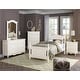 preview thumbnail 5 of 3, Classic White Finish 1pc Twin Size Poster Bed Wooden Traditional Bedroom Furniture Unique Style Headboard Footboard