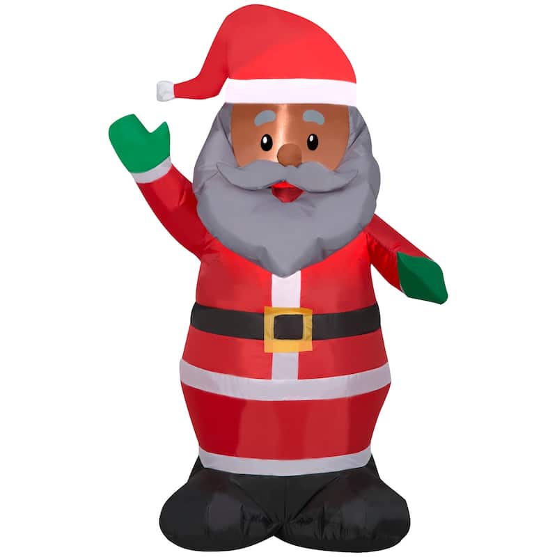Gemmy Christmas Inflatable Santa, 3.5 ft Tall