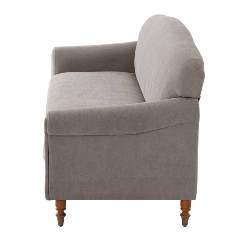 Modern Loveseat Sofa 77.5" 2-seater Couch Upholstered Loveseat with Rolled Arms for Living Room,Reading Corner and Small Spaces
