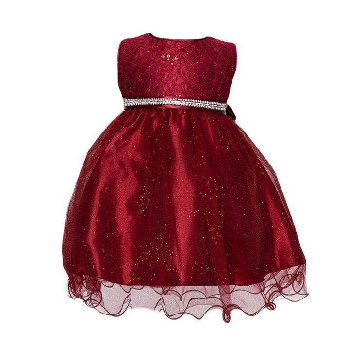 burgundy toddler dress