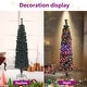 preview thumbnail 9 of 40, vidaXL Christmas Tree Decoration Artificial Slim Tree with Stand Fiber Optic