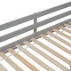 preview thumbnail 7 of 16, Kids Furniture Twin Size Loft Bed Platform Kids Bed with Ladder and Space Storage, Grey