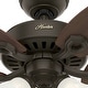 preview thumbnail 12 of 16, Hunter 42" Builder Ceiling Fan with LED Light Kit and Pull Chain