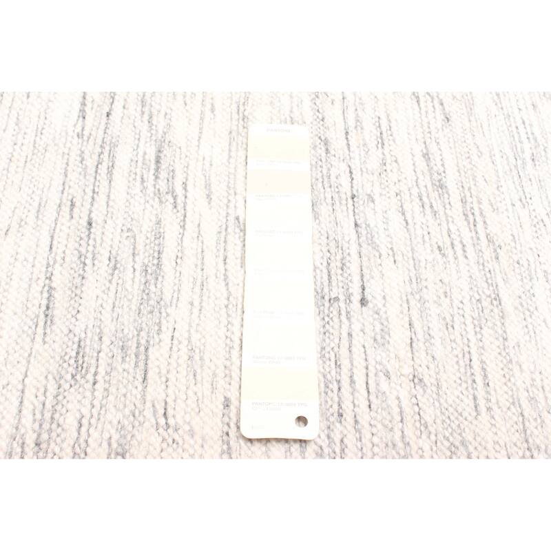 ECARPETGALLERY Flat-Weave Ankara FW Cream Wool Kilim - 5'3 x 7'5