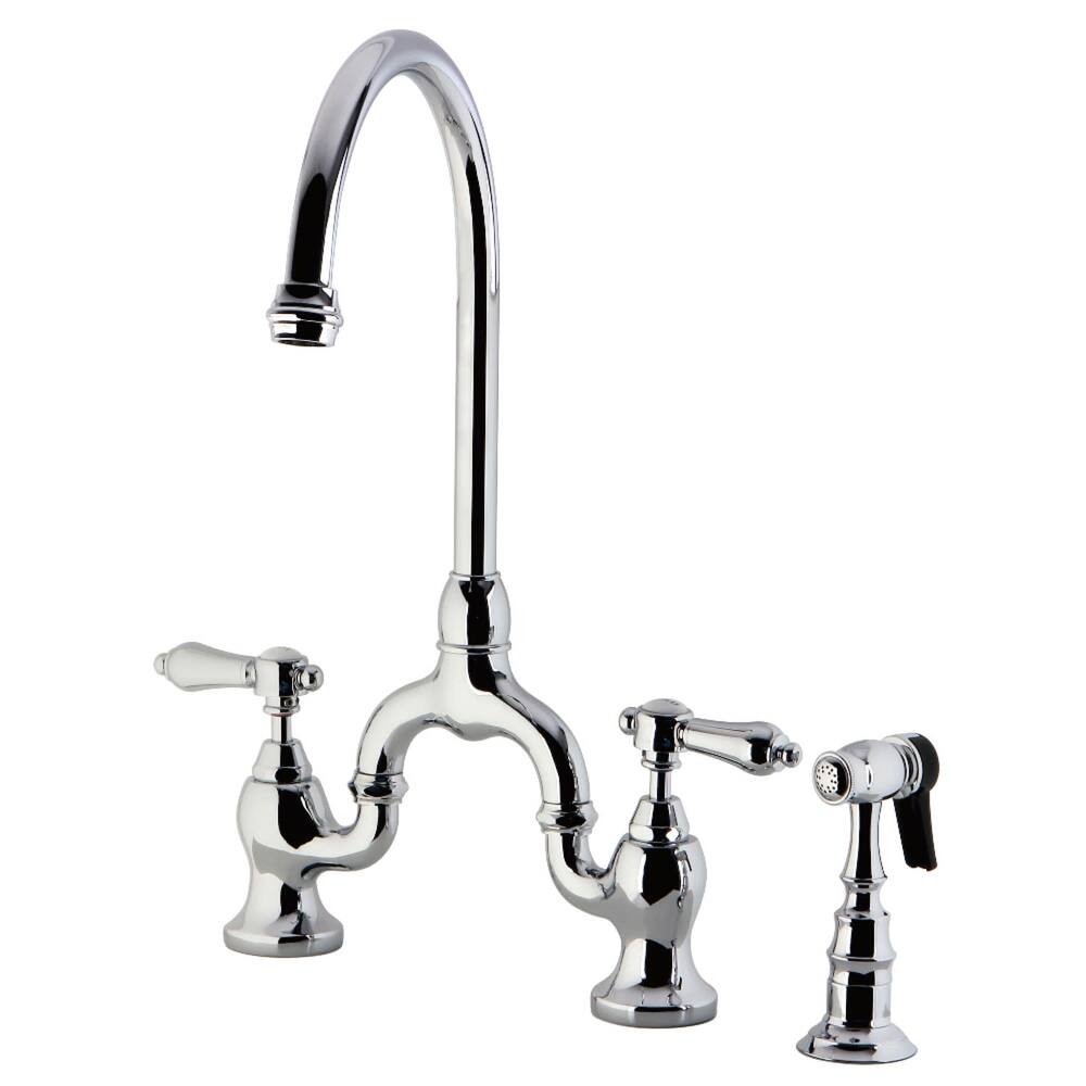 Kingston Brass KS779.BALBS Heirloom 1.8 GPM Bridge Kitchen Faucet