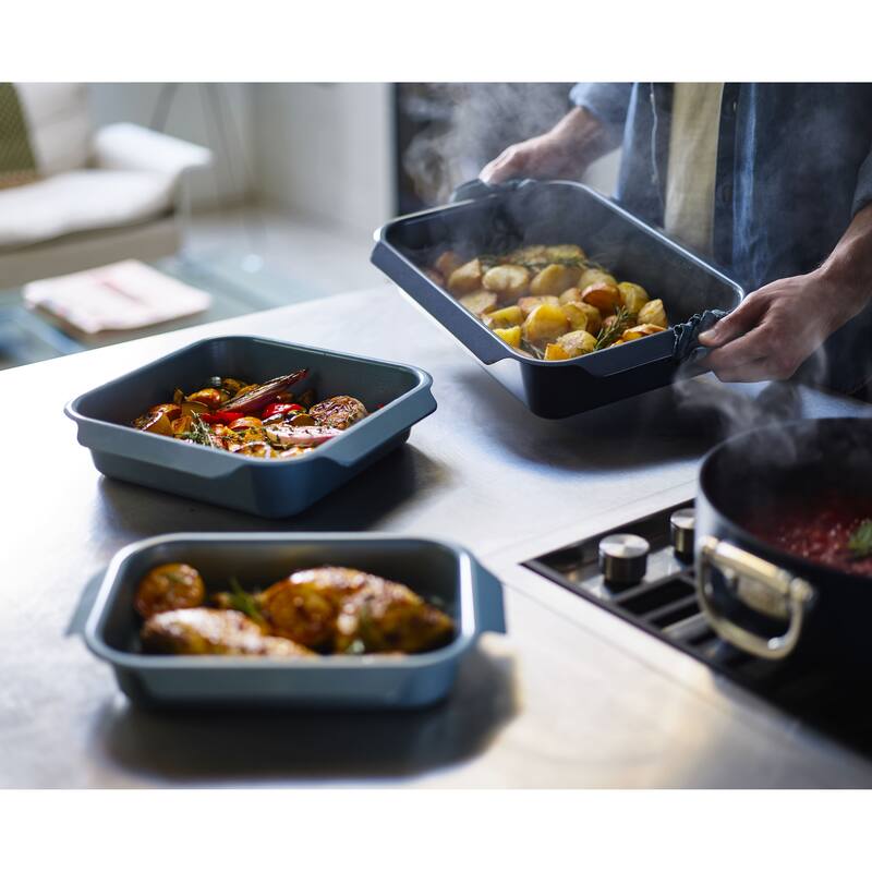 Joseph Joseph Nest Oven 16" Non-stick Roasting Pan with Easy Pull Handles