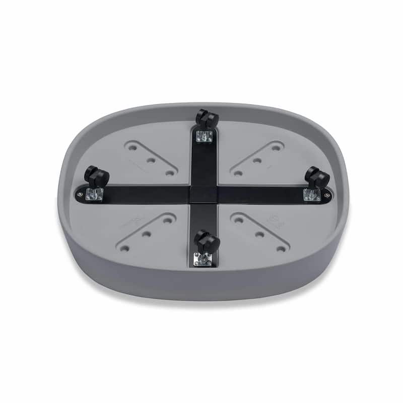 Pebble Modern Plant Caddy with Hidden Wheels