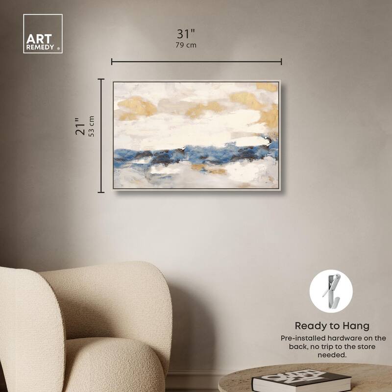 Mountain Mist Canvas Digital Abstract Art by Art Remedy