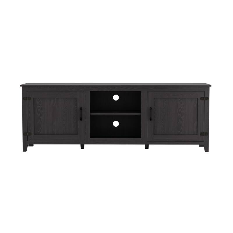 Industrial TV Stand with 2 Storage Cabinet and 4 Shelf Storage for Living Rooms Bedrooms and Playrooms​