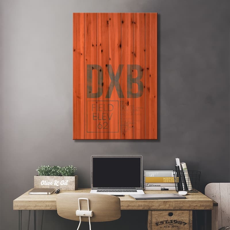 Dubai Print On Wood by 08 Left - Multi-Color