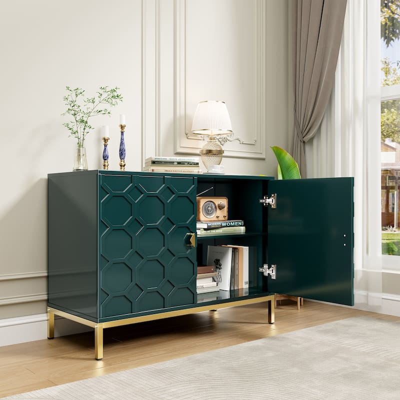 Clihome 40-inch Two Door Glossy Media Storage Cabinet/Buffet