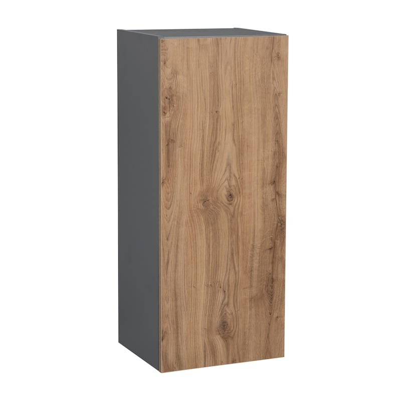 12" x 36" Wall Cabinet-Single Door-Grey - 12 x 36 x 12 - Brown