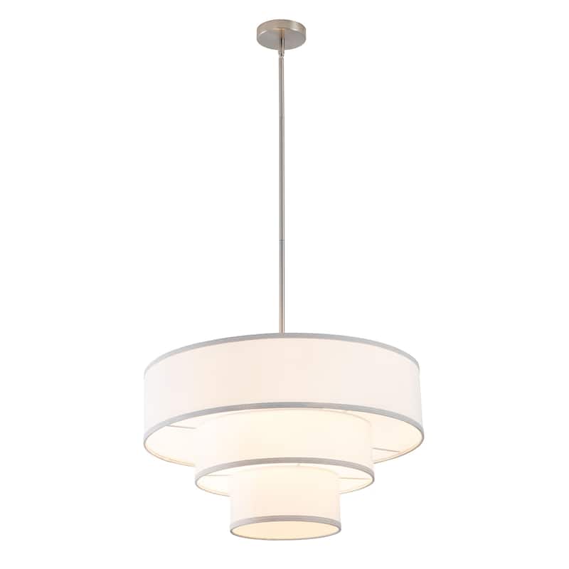 GetLedel 24 in. 5-Light Tiered Drum Chandelier