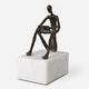preview thumbnail 1 of 4, Uttermost Sit Back, Relax And Read, Iron Sculpture - 6'' H X 4'' W X 8.75'' D
