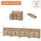 preview thumbnail 16 of 45, Farmhouse Sideboard, Buffet Cabinet with Storage Cabinets