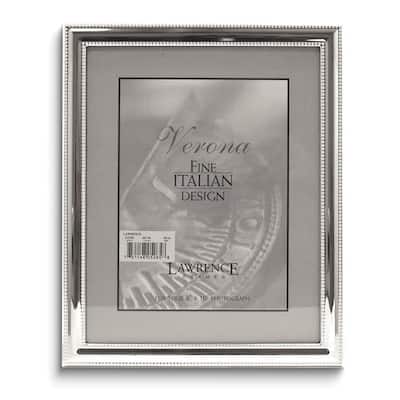 Curata Silver-Plated Double Beaded Edge 8x10 Photo Frame