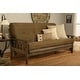 preview thumbnail 9 of 20, Somette Tucson Full-size Rustic Walnut Futon Set with Mattress