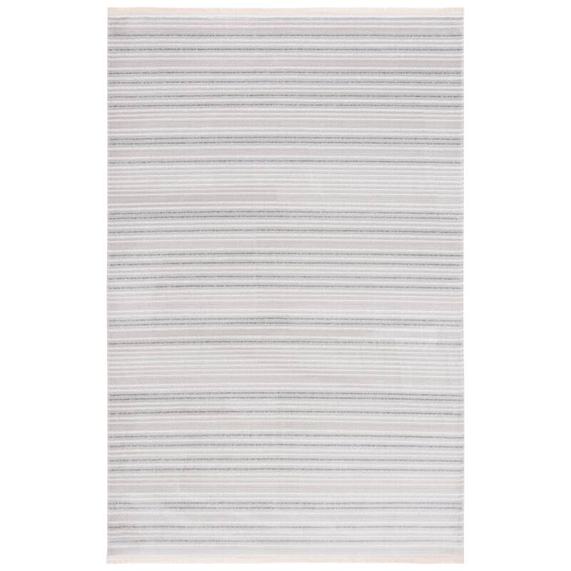 SAFAVIEH Whisper Janie Contemporary Stripe Fringe Rug