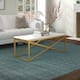 Option 46'' Faux Marble Top Brass