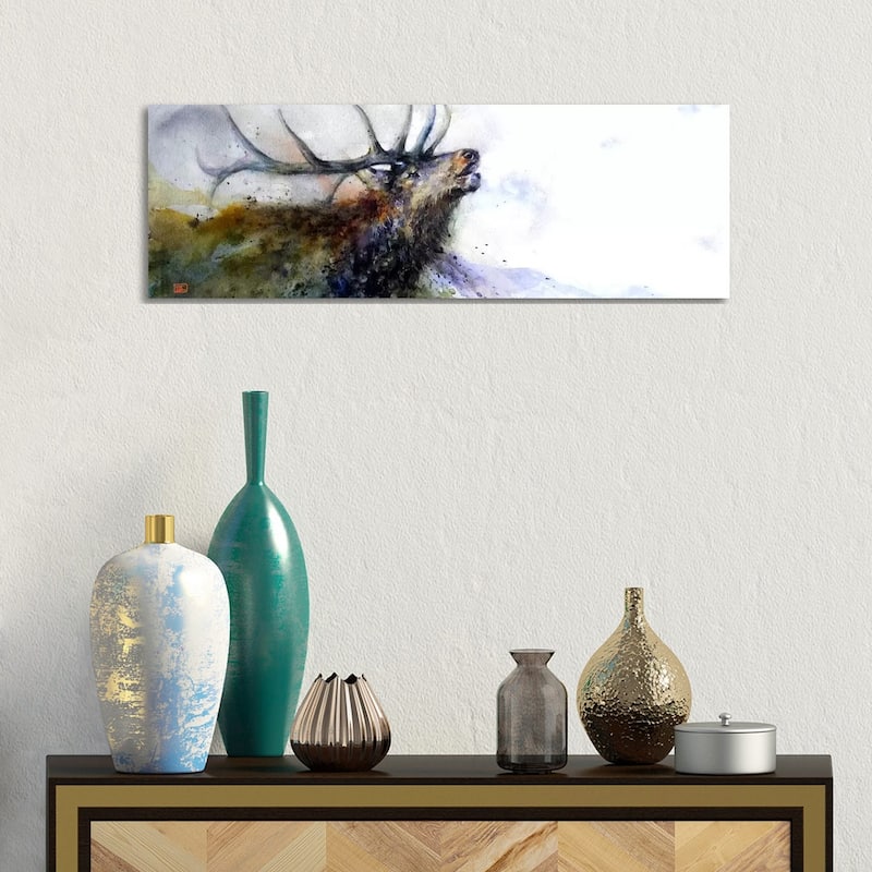 iCanvas "Elk II" by Dean Crouser Canvas Print - 12x36x1.5