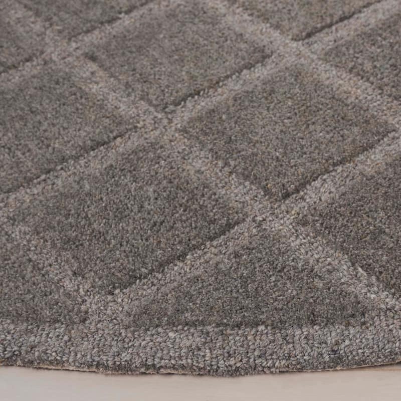SAFAVIEH Handmade Genre Abstract Trellis Mid-Century Modern Wool Rug