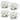 Daisy Field 10.14 fl oz.Glass Mugs Set of 4