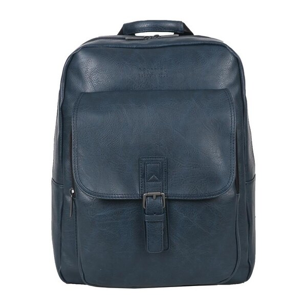 faux leather travel backpack