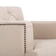Safavieh Colin Taupe Cotton Tufted Club Chair - Thumbnail 4