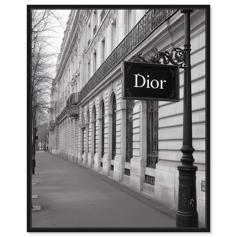 Parisian Street Canvas by Art Remedy - 20" x 24" - Black