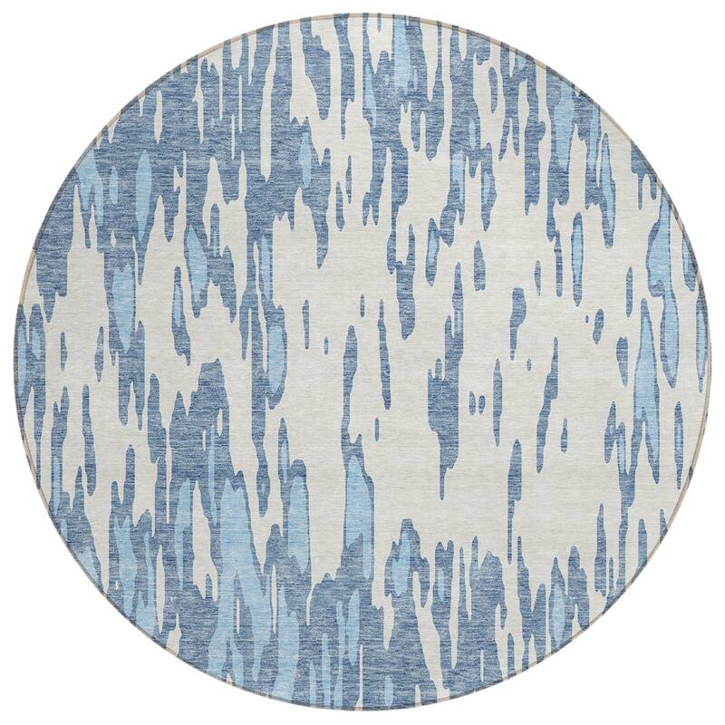 HomeRoots Abstract Transitional Rectangle Outdoor Rug