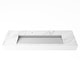 preview thumbnail 27 of 157, Pyramid Solid Surface Wall-Mounted Bathroom Sink 60" - Marble