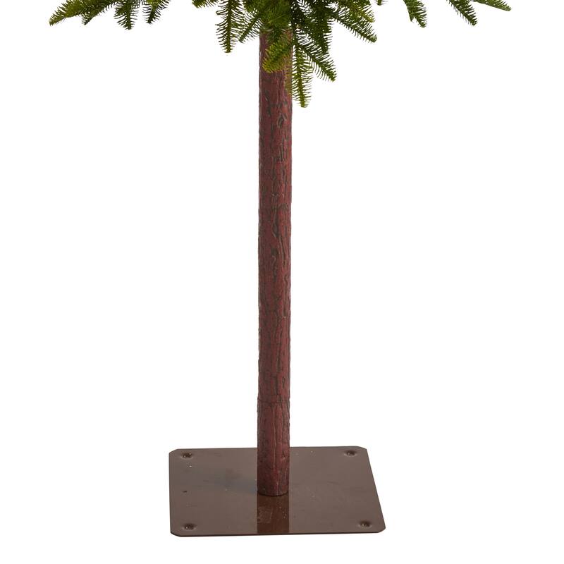 7' Alaskan Alpine Artificial Christmas Tree with 150 Clear Microdot