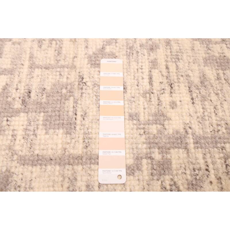 ECARPETGALLERY Hand-knotted Elysian Ivory Wool Rug - 9'0 x 11'9