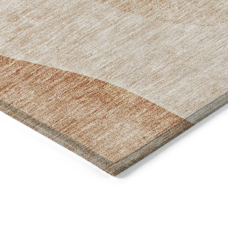 HomeRoots Abstract Transitional Rectangle Outdoor Rug