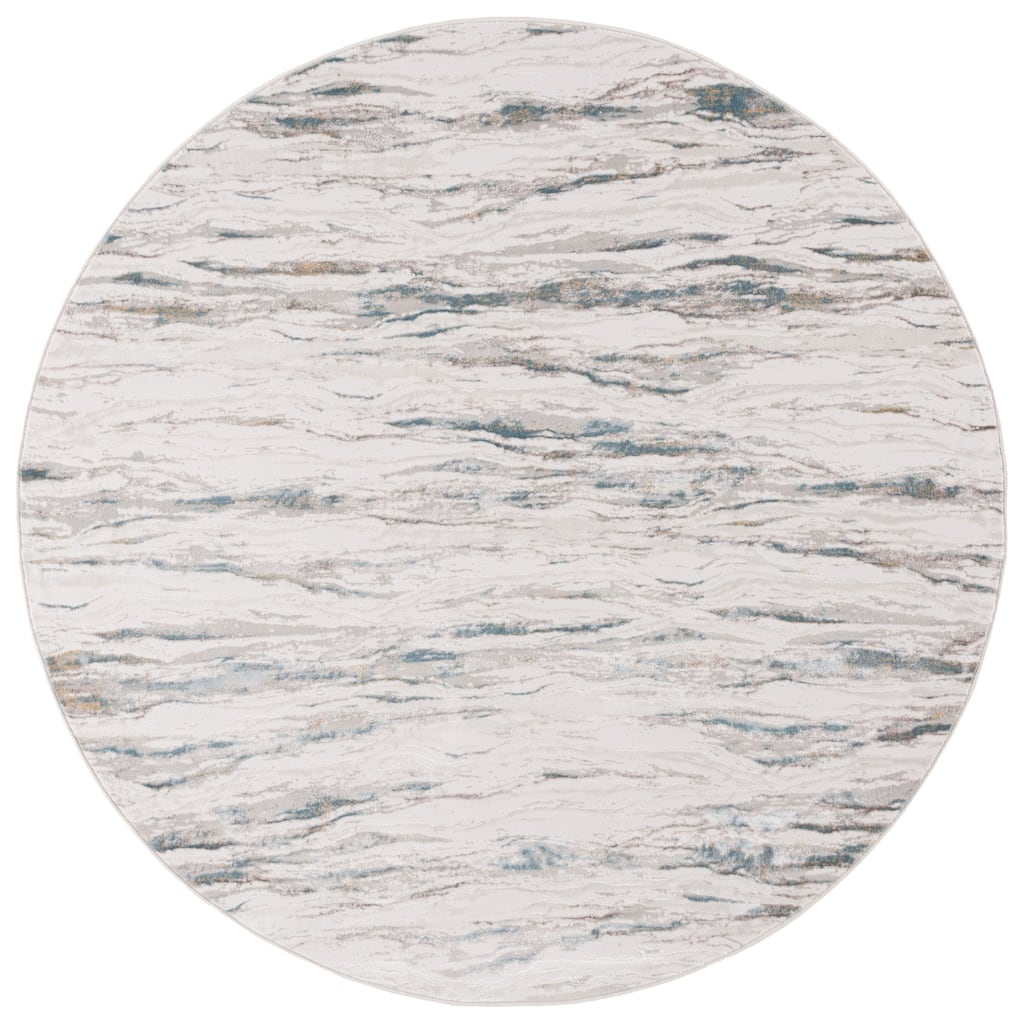 SAFAVIEH Rana Venturina Modern Contemporary Rug - 6'7" Round