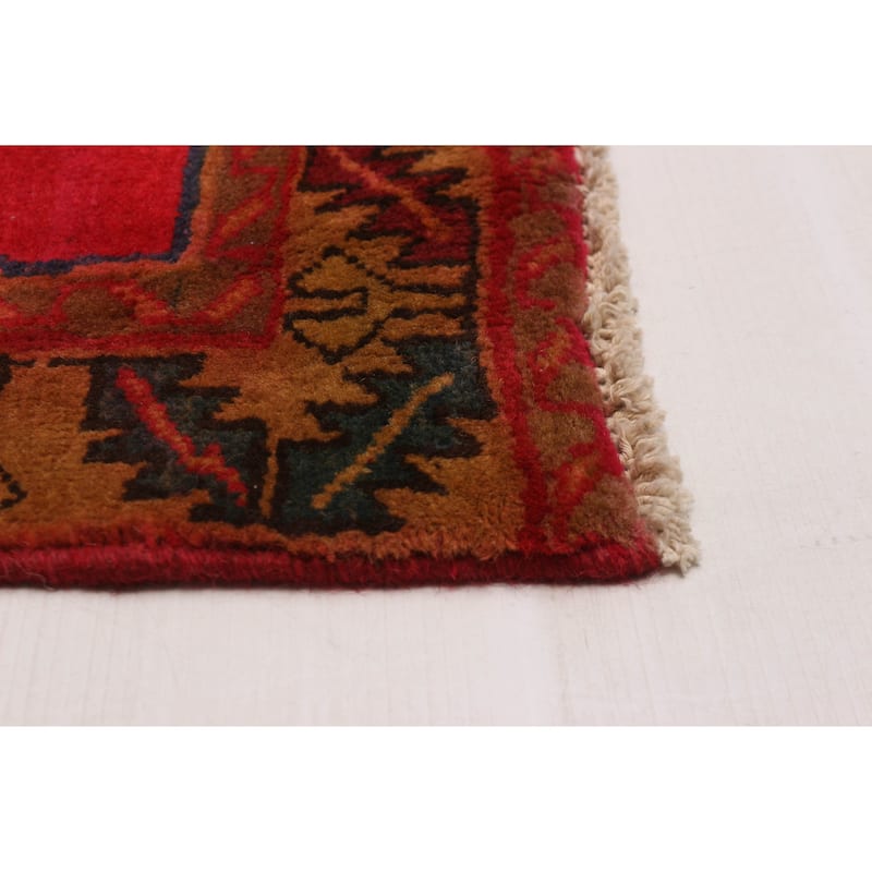 ECARPETGALLERY Hand-knotted Konya Anatolian Red Wool Rug - 3'9 x 9'3